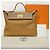 Hermès Borsa Kelly in Alligator Togo Swift Oro Caramello Marrone - vista 8