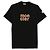 Moncler Teddy Logo Baumwoll-T-Shirt Schwarz Orange
