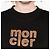 Moncler Teddy Logo Baumwoll-T-Shirt Schwarz Orange - Ansicht 4