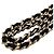 Chanel Borsa a tracolla Tambourine in pelle di agnello con perle Nero - vista 3