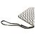 Jimmy Choo Clutch FARA in pelle nera con monogramma JC argento e glitter nero - vista 6