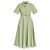 Gucci Vestido de gabardina de algodón Verde - vista 3
