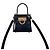 Salvatore Ferragamo Iconic Top Handle Micro Kelly Bag Silber