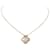 Van Cleef & Arpels Rose Gold Gray Vintage Alhambra Pendant Necklace Brown  - view 1