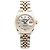 Rolex Orologio Datejust da donna con quadrante in perla rosa e diamanti