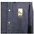 Balenciaga Giacca camicia in denim oversize con logo Kerouac Blu - vista 3