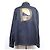 Balenciaga Giacca camicia in denim oversize con logo Kerouac Blu - vista 5