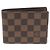 Louis Vuitton Damier Ebene Canvas Multiple Wallet Coin Purse Brown - view 2