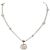 Gucci Collana con pendente di perla rosa Double GG Marmont