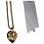 Dior CD Logo Half Heartstone Halskette (Premium Necklace) Golden