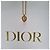 Dior CD Logo Half Heartstone Halskette (Premium Necklace) Golden - Ansicht 11