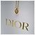 Dior CD Logo Half Heartstone Halskette (Premium Necklace) Golden - Ansicht 12