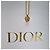 Dior CD Logo Half Heartstone Halskette (Premium Necklace) Golden - Ansicht 13