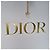 Dior CD Logo Half Heartstone Halskette (Premium Necklace) Golden - Ansicht 16