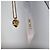 Dior CD Logo Half Heartstone Halskette (Premium Necklace) Golden - Ansicht 2