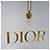 Dior CD Logo Half Heartstone Halskette (Premium Necklace) Golden - Ansicht 9