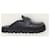 Prada Black Triangular Logo Leather Mule - view 2
