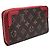 Louis Vuitton Monogram Canvas Cherry Leather Retro Wallet Black - view 3