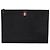 Thom Browne Grande clutch nera con etichetta in ottone