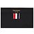 Thom Browne Grande clutch nera con etichetta in ottone - vista 2