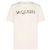Alexander Mcqueen T-Shirt mit Logo-Stickerei Creme Weiß