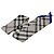Burberry Sciarpa skinny in seta con motivo Check