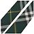 Burberry Sciarpa skinny in seta a quadri Verde - vista 6