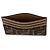 Fendi Tarjetero plano en tejido jacquard FF marrón Castaño - vista 7