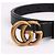 Gucci Cinturón dorado para mujer Negro - vista 2