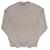 Acne Strick Melange Greige mit Logo-Patch Weiß  - Ansicht 3