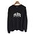 Balenciaga Schwarzer Sweatshirt mit gesticktem Paris-Logo