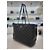 Chanel Borsa shopper a tracolla della serie Timeless in pelle di agnello con catena argentata Nero - vista 11