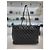 Chanel Borsa shopper a tracolla della serie Timeless in pelle di agnello con catena argentata Nero - vista 12