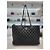 Chanel Borsa shopper a tracolla della serie Timeless in pelle di agnello con catena argentata Nero - vista 8