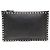 Valentino Clutch Stampex Alce in pelle di vitello nera con chiusura Gold Lockstud Nero
