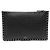 Valentino Clutch Stampex Alce in pelle di vitello nera con chiusura Gold Lockstud Nero - vista 4