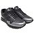 Louis Vuitton Sneakers Runaway in pelle Trousseau nero e argento