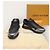 Louis Vuitton Sneakers Runaway in pelle Trousseau nero e argento - vista 8