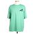 Hermès Kurzärmeliges T-Shirt mit Pferd-Lederpatch Mintgrün
