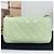 Chanel Mini bolsa transversal Classic Golden Ball em pele de cordeiro Verde - vista 4