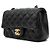 Chanel Borsa a tracolla Classic New Mini in agnello Nero - vista 2