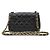 Chanel Borsa a tracolla Classic New Mini in agnello Nero - vista 3