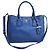 Prada Borsa Tote e Borsa a Spalla Vitello Daino Blu