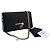 Prada Borsa a tracolla Saffiano Triangle Logo Flap Chain Nero