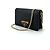 Prada Borsa a tracolla Saffiano Triangle Logo Flap Chain Nero - vista 3
