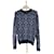 Louis Vuitton Crewneck-Strickpullover mit Monogramm-Blumen-Jacquard Schwarz  - Ansicht 1