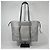 Miu Miu Bolso Tote de cuero con aspecto gris Castaño - vista 4