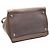 Prada Glace Kalbsleder Double Handle Tote und Schultertasche Braun - Ansicht 7