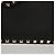 Valentino Clutch Envelope Rockstud in pelle nera - vista 2