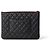 Chanel Clutch Caviar Silver New Nero - vista 2
